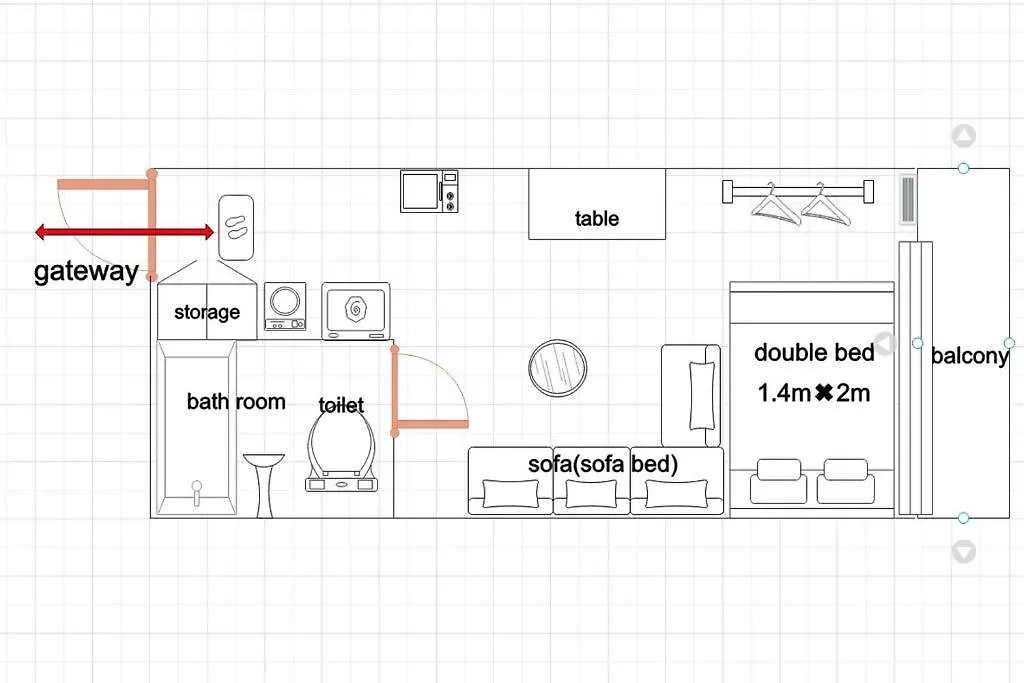 Apartment 新宿歌舞伎町new Design Apartment！駅3分钟！最大5人可！無料モバイルwi-Fi！ Tokyo